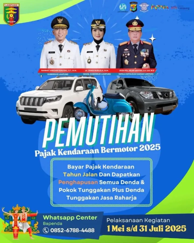 Bermotor Program Pemutihan Pajak Kendaraan Bermotor 2025 Lampung ...